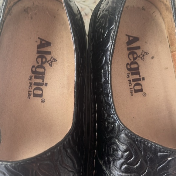 Algeria by PG.Lite floral black Maryjane’s 40 embossed comfortable shoes - Picture 7 of 13